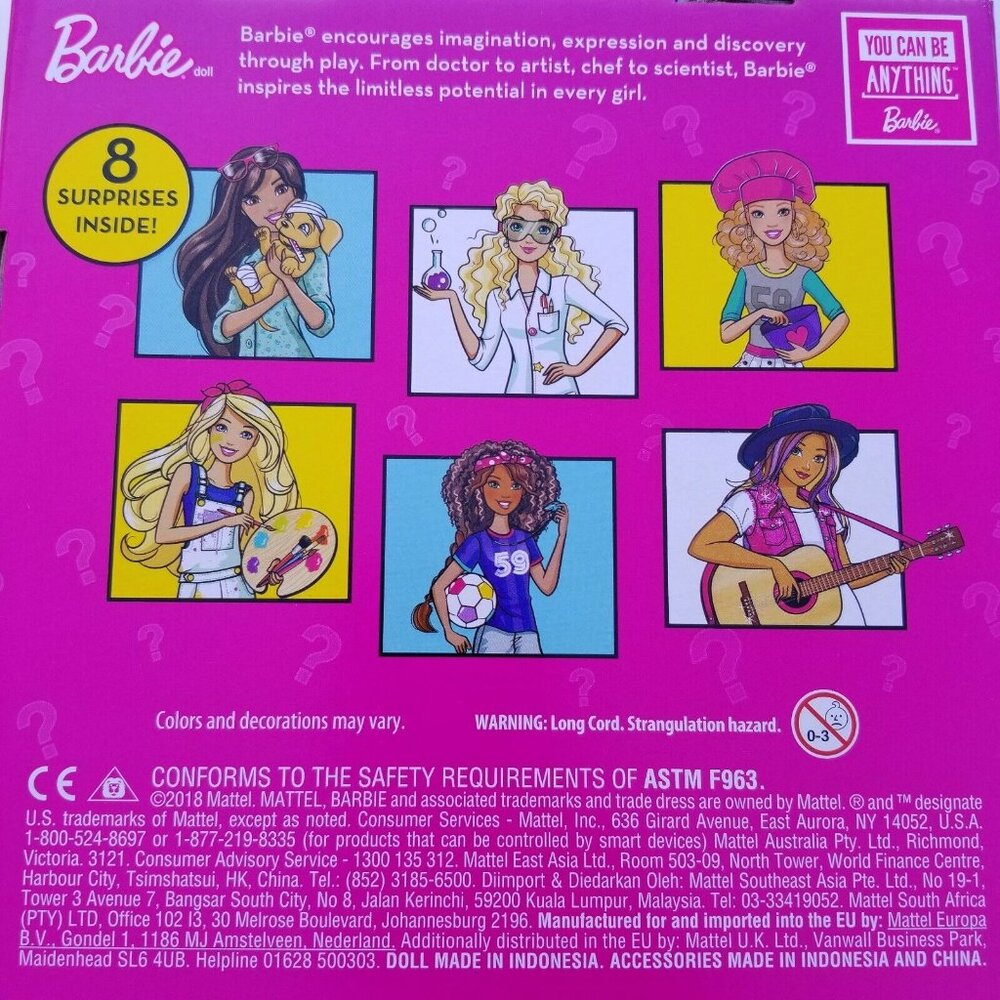 Barbie You Can Be Anything Surprise Career Doll Set Girl Power Blonde NIB - Picture 7 of 7